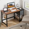 Tangkula 48-Inch/55-Inch Home Office Desk Modern Computer Workstation with 2 Drawers Hanging Hook & Storage Shelf - 2 of 4