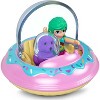 Polly Pocket Pollyville Micro Doll with Donut-Themed Spaceship and Helmet-Wearing Mini Puppy - image 3 of 4