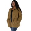 Agnes Orinda Women's Plus Size Winter Zipper Drawstring Waist Long Sleeve with Pockets Fashion Jackets - 4 of 4