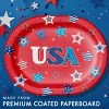 Creative Converting Patriotic Proud Oval Paper Plate 24ct - 2 of 3