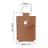 Unique Bargains Portable Genuine Leather Key Fob 4 Pcs - 2 of 4