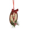 Northlight 4" Red and Black Buffalo Plaid Reindeer Disc Christmas Ornament - 4 of 4