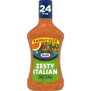 Kraft Zesty Italian Dressing Family Size, 24 fl oz Bottle, Pack of 4 - 1 of 1