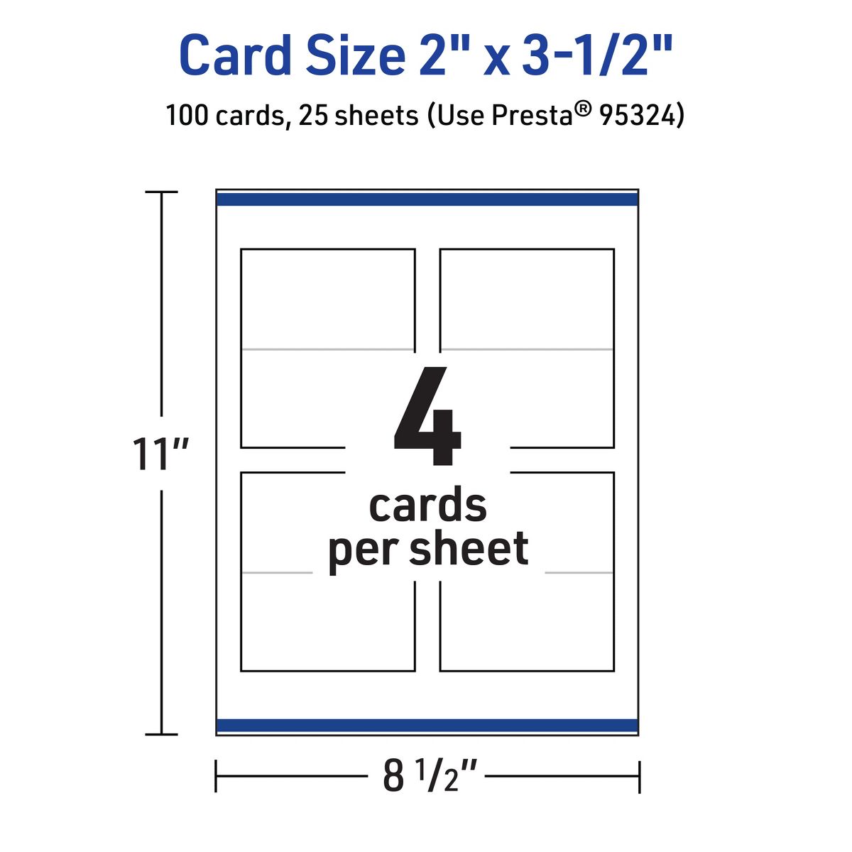 Avery Glossy White Tent Cards, 2" x 3-1/2" Rectangle - thumbnail 5