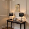 DORESshop Set of 2 Black Round Pendant Light Shades, 1-Light Hanging Fixture with E26 Base, Industrial Modern Design (Bulbs Not Included) - 2 of 4