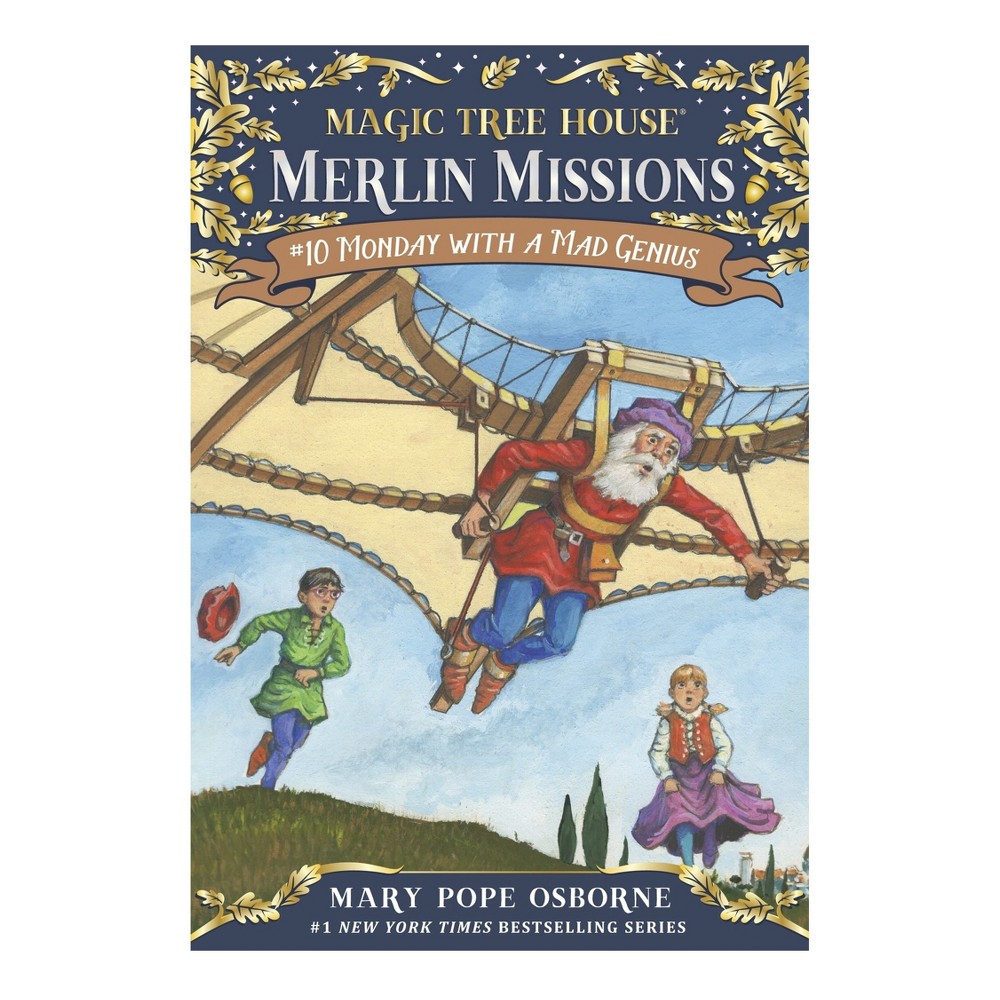 Monday With a Mad Genius ( Magic Tree House) (Reprint) (Paperback) by Mary Pope Osborne About the Book Jack and Annie travel to Italy in the Renaissance, a time when every new morning brought with it the promise of artistic and scientific wonder. There, they meet none other than Leonardo da Vinci. This edition includes all-new back matter full of activities. Illustrations. Book Synopsis The #1 bestselling chapter book series of all time celebrates 25 years with new covers and a new, easy-to-use numbering system! Jack and Annie are on a mission to save Merlin from his sorrows! The brother-and-sister team travel back in the magic tree house to the period known as the Renaissance. This time, Jack and Annie will need more than a research book and a magic wand. They'll need help from one of the greatest minds of all time. What will they learn from Leonardo da Vinci? Formerly numbered as Magic Tree House #38, the title of this book is now Magic Tree House Merlin Mission #10: Monday with a Mad Genius. Did you know that there's a Magic Tree House book for every kid? Magic Tree House: Adventures with Jack and Annie, perfect for readers who are just beginning chapter books Merlin Missions: More challenging adventures for the experienced reader Super Edition: A longer and more dangerous adventure Fact Trackers: Nonfiction companions to your favorite Magic Tree House adventures Have more fun with Jack and Annie at MagicTreeHouse.com! About The Author MARY POPE OSBORNE is the author of the New York Times number one bestselling Magic Tree House series. She and her husband, writer Will Osborne (author of Magic Tree House: The Musical), live in northwestern Connecticut with their three dogs. Ms. Osborne is also the coauthor of the companion Magic Tree House Fact Trackers series with Will, and with her sister, Natalie Pope Boyce. SAL MURDOCCA has illustrated more than 200 children's trade and text books. He is also a librettist for children's opera, a video artist, an avid runner, hiker, and bicyclist, and a teacher of children's illustration at the Parsons School of Design. Sal lives and works in New York with his wife, Nancy.