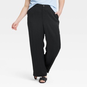 Women's High-Rise Straight Trousers - A New Day™ - 1 of 3