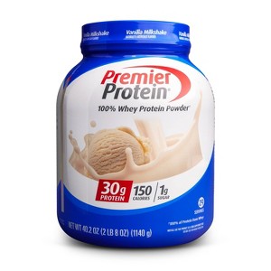 Premier Protein 100% Whey Protein Powder - Vanilla - 40.2oz/29 Servings - 1 of 4