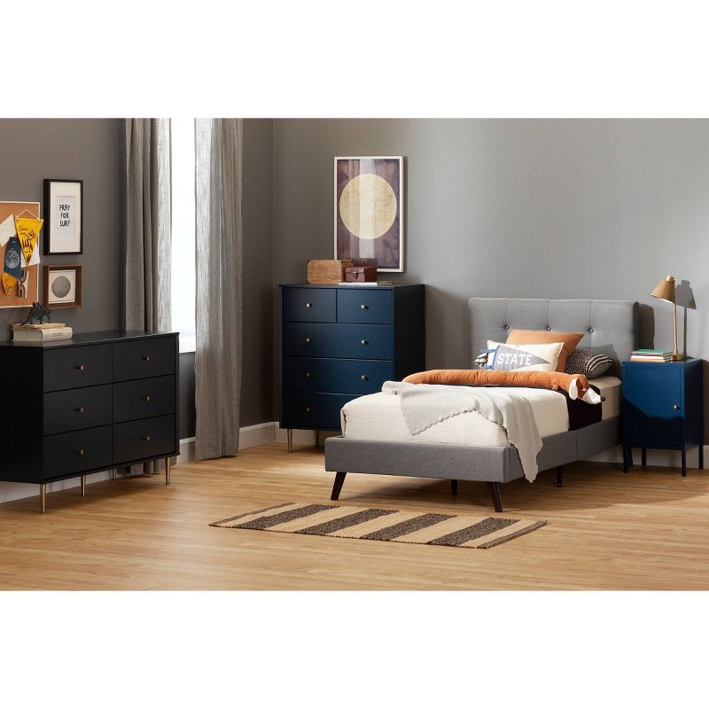 Dylane 2-Drawer Nightstand Navy - South Shore, 4 of 13
