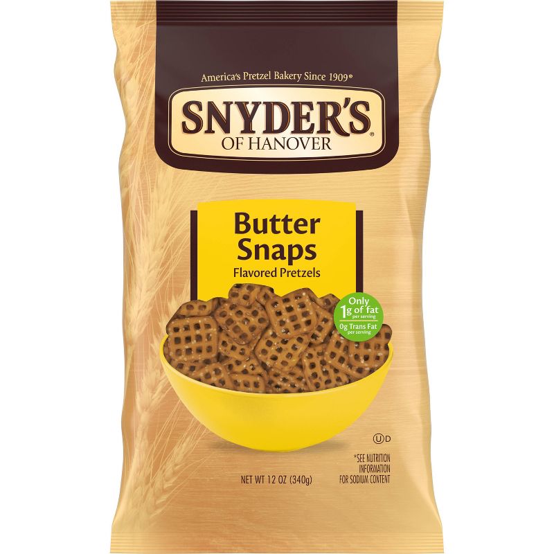 Snyder&#39;s of Hanover Pretzels Butter Snaps - 12oz, 1 of 7