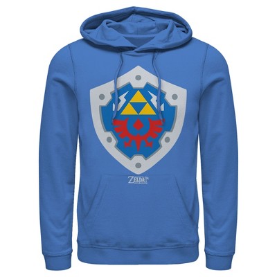 Men's Nintendo Legend of Zelda Link's Awakening Hylian Shield Pull Over Hoodie