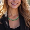 Ross-Simons 40.00 ct. t.w. Emerald and 30.00 ct. t.w. Prasiolite Necklace in 18kt Gold Over Sterling Size 18 - 2 of 4