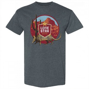 Mens Lone Star Beer Happy Hour Grey Colorway T-Shirt - 1 of 2