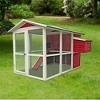 My Backyard Farm Medium 50 by 76 by 50 Inch Vintage Chicken Coop with Pull Out Cleaning Tray, 2 Nesting Bays and 2 Roosting Box for Easy Access, Red - 4 of 4