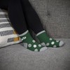 NFL New York Jets Big Dot Sleep Socks: Polka Dots Knit Ankle Apparel - 2 of 3