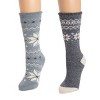 MUK LUKS Women's Tall Heat Retainers (2 Pair Pack) - image 2 of 3