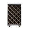 21.26" Raini Wine Rack Aluminum - Acme Furniture: 35.43" High, Holds 23 Bottles, Wood Composite - 3 of 4