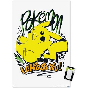 Trends International Pokémon: Expressive Doodle - I Choose You! Unframed Wall Poster Prints - 1 of 4