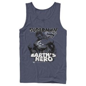 Men's Superman Grunge Earth's Hero Tank Top - 1 of 3