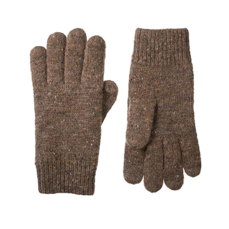 Isotoner Adult Recycled Knit Gloves - Oatmeal Heather, 1 of 4