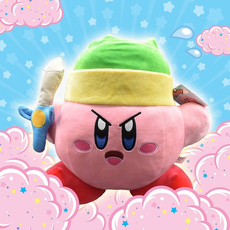 Nintendo 12&#34; Plush Kirby with Sword, 4 of 11