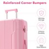 Lyngins 3-Piece Hardside Luggage Set – 20" Airline-Approved Carry on Luggage, 24" & 28" Checked Spinner Suitcases, ABS Durable Lightweight Shell - 2 of 4