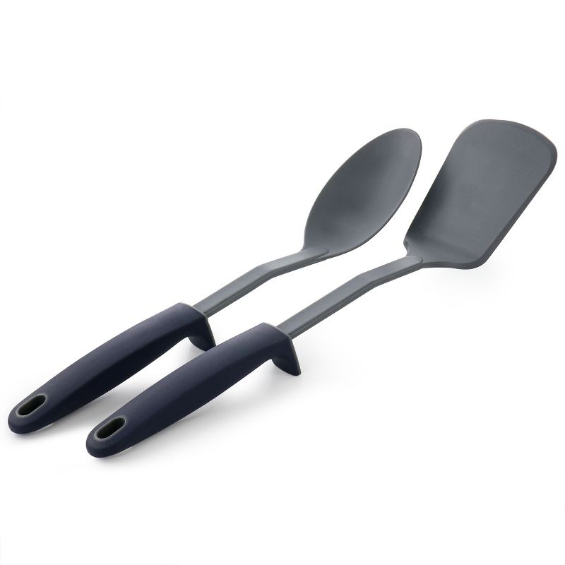 Oster Bluemarine 2 Piece Turner and Spoon Utensil Set in Navy Blue, 5 of 6