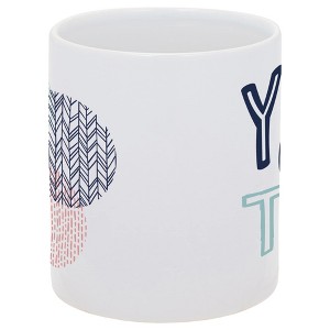 Elanze Designs You Got This Circles 11 Ounce White Ceramic Coffee Mug - 1 of 2