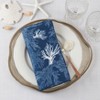 Saro Lifestyle Dinner Table Napkins With Sea Coral Design (Set of 12) - 4 of 4