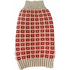 Pet Life (R) Butterscotch Box Weaved Heavy Cable Knitted Designer Turtle Neck Dog Sweater - 4 of 4