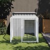 vidaXL Chicken Cage Anthracite Galvanized Steel Large Durable - Light Gray 43.3" x 79.1" x 43.3" - 2 of 4