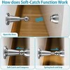 DOMETOUR Magnetic Door Stopper, Soft-Catch, Stainless Steel, Brushed Satin Nickel, Wall Mount, Hold Open, 1 Pack - 4 of 4