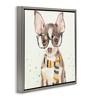 Stupell Industries Hipster Chihuahua Puppy Watercolor, 25" x 25" - 3 of 4