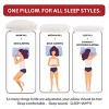 Core Products Adjust-A-Loft Fiber Adjustable Comfort Pillow with Cooling Memory Foam Insert, Standard Size - 4 of 4
