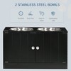 Gulches Magnetic-Door Dog Food Storage Cabinet & Feeding Station - Black - 3 of 4