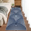 Machine Washable Abstract Area Rug, Non-Slip Low Pile Modern Rug for Living Room, Bedroom & Guest Room - 2 of 4