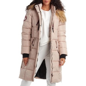 CANADA WEATHER GEAR Women's Winter Jacket - Heavyweight Long Length Bubble Puffer Parka (S-3X) - 1 of 4