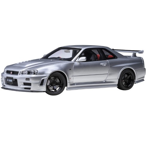 Nissan Nismo R34 GT-R Z-TUNE RHD (Right Hand Drive) Silver Metallic 1/18  Model Car by Autoart