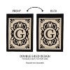 Evergreen Flag Cambridge Chic Letter G Monogram Applique Garden Flag - 12.5" Wide x 18" High - 4 of 4