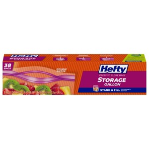 Hefty Gallon Stand and Fill Food Storage Bags - 38ct - 1 of 4