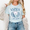 Simply Sage Market Women's Aspen Ski Club Grunge Short Sleeve Graphic Tee - 2 of 3