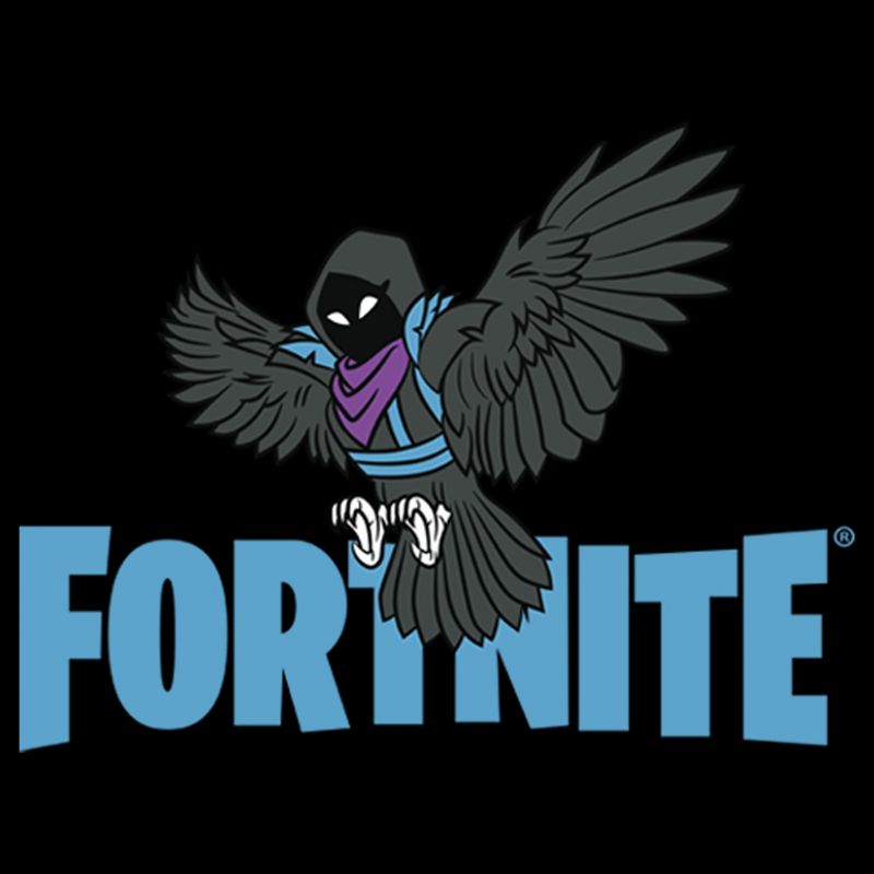 Men's Fortnite Raven Logo Pull Over Hoodie, 2 of 5