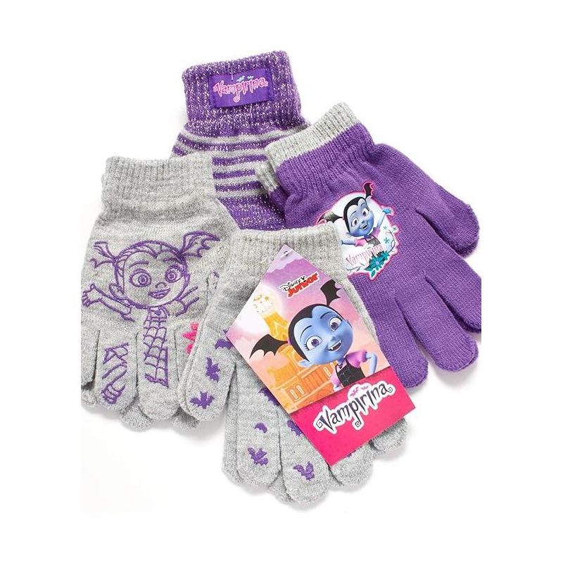 Disney Vampirina Girl's 4 Pack Gloves or Mittens Set, Kids Ages 2-7, 5 of 6