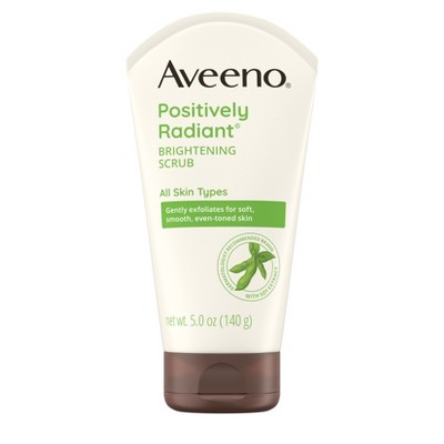 Aveeno Positively Radiant Brightening &#38; Exfoliating Face Scrub - 5 oz