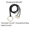 Allegra K Women's PU Leather Skinny Rope Belt Round Ring Endings Self Tie Waistband Thin Waist Strap 1 Pc - 4 of 4