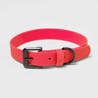 PVC/Silicone Dog Collar - S - Orange 