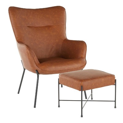 Leather Chair And Ottoman Target, Leather Chair With Ottoman Set