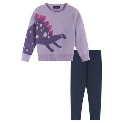 Andy & Evan  Kids  Girls Dino Sweater Set