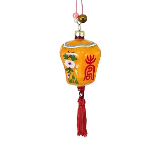 Cody Foster 4.0 Inch Lanterns Tassel Chinese Flower Tree Ornaments - 1 of 3