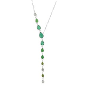 Silpada 'Polished Perfection' Sterling Silver Multi-Colored Quartz Lariat Necklace, 18" + 2" - 1 of 4